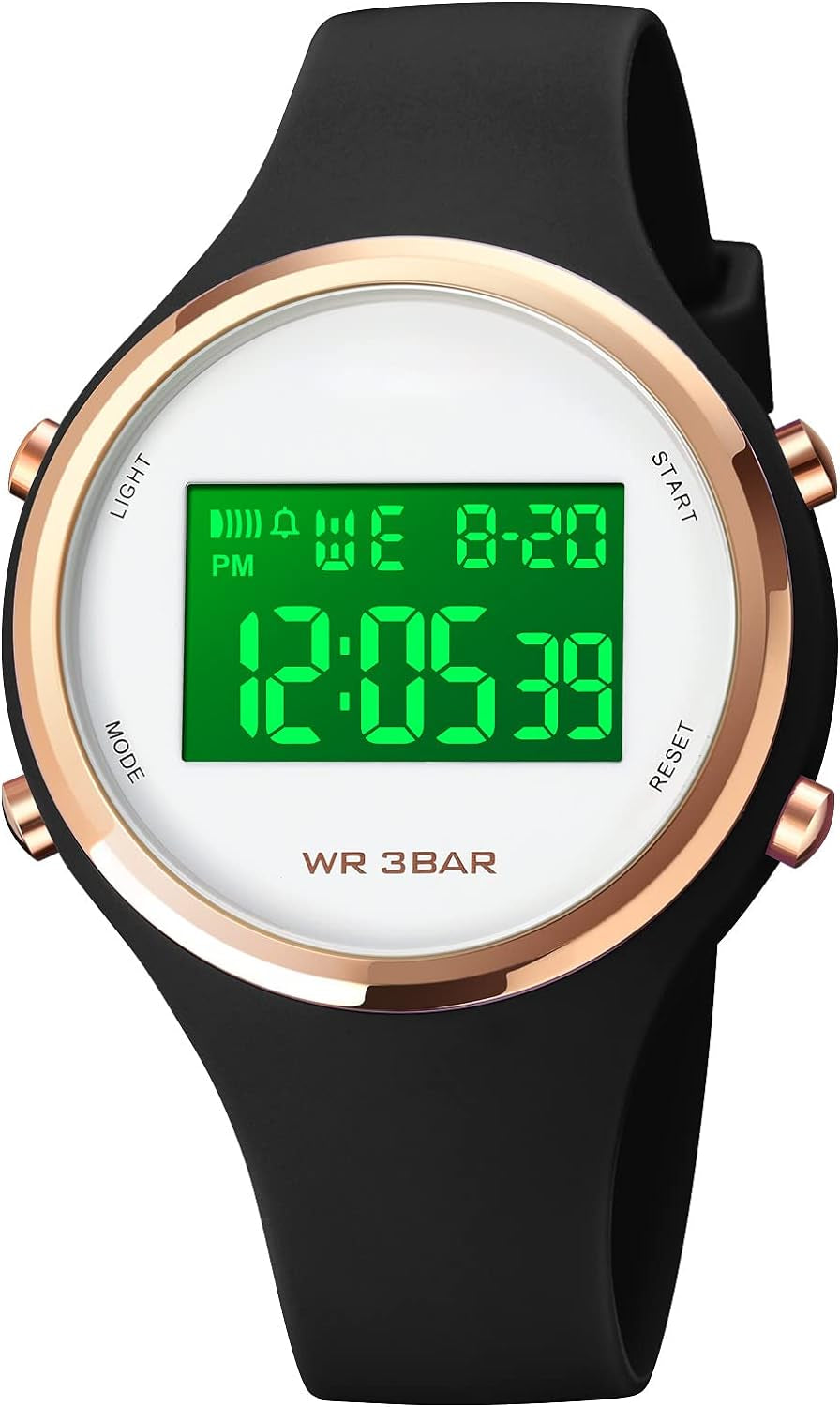 Outdoor Sport Watches Alarm Clock 5Bar Waterproof LED Digital Watch