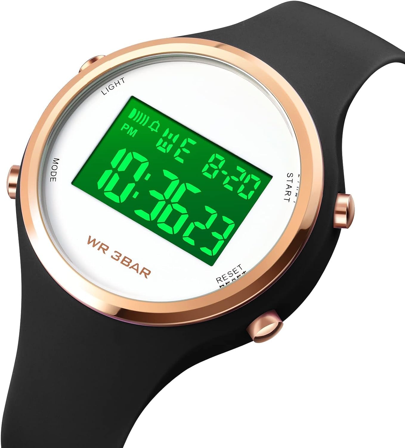 Outdoor Sport Watches Alarm Clock 5Bar Waterproof LED Digital Watch