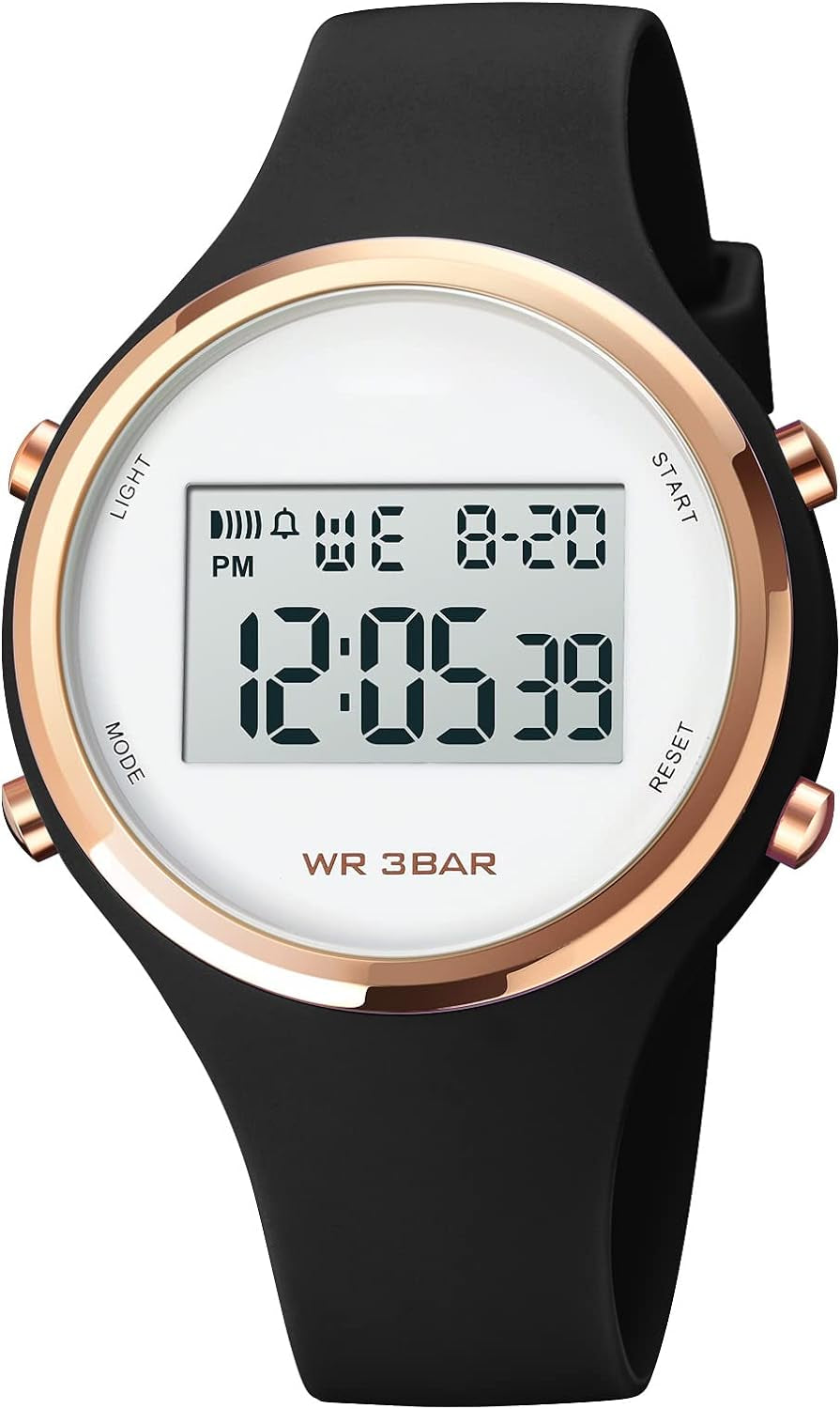 Outdoor Sport Watches Alarm Clock 5Bar Waterproof LED Digital Watch